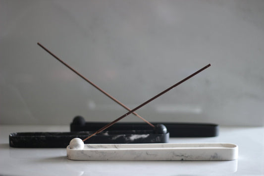 Black Marble Incense holder - Curated Ambience