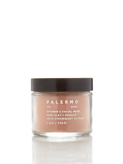 Vitamin C Facial Mask with French Pink Clay + Rosehip | Curated Ambience
