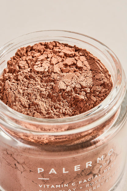 Vitamin C Facial Mask with French Pink Clay + Rosehip | Curated Ambience